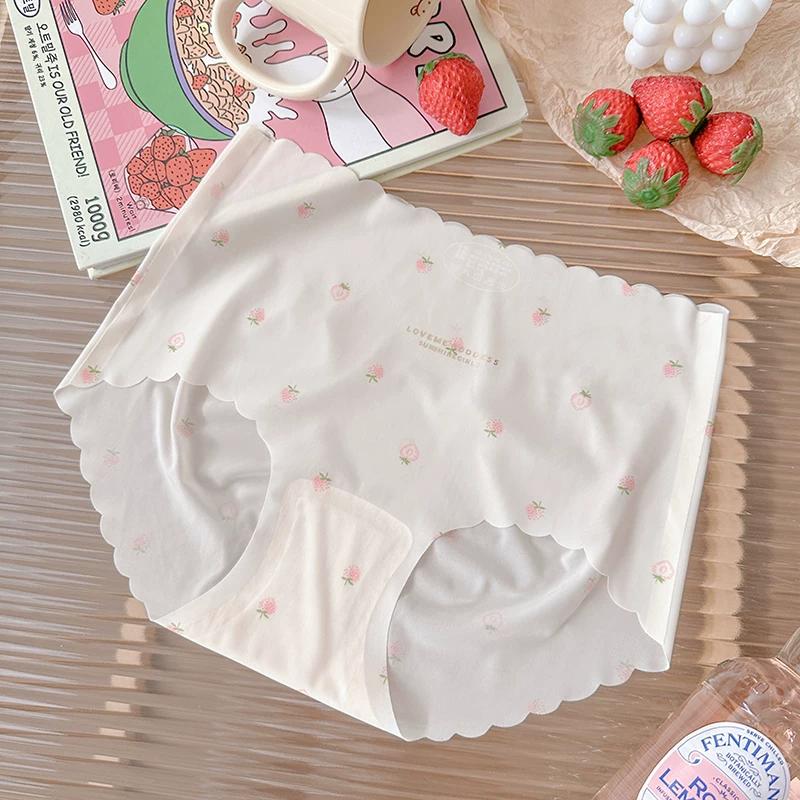 Plus Size Strawberry Seamless Ice Silk Panties for Women Summer Thin Comfortable Hip Hugger Briefs New XXL тілесний
Plus Size Strawberry Seamless Ice Silk Panties for Women Summer Thin Comfortable Hip Hugger Briefs New XXL тілесний