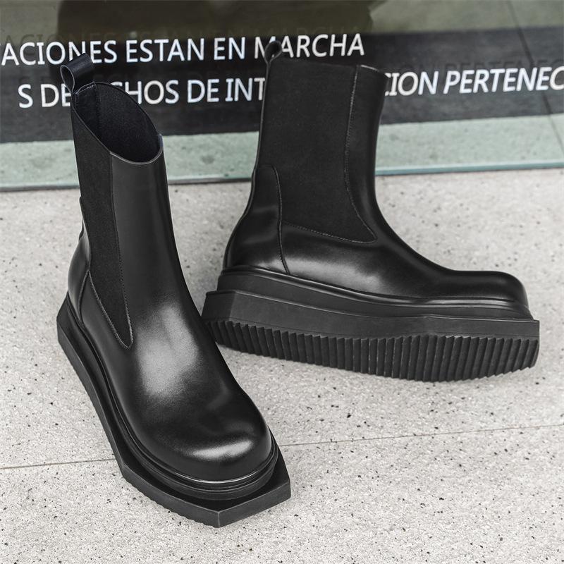 New Men s High Top Chelsea Boots Sleeve Long Tooling Boots Locomotive Premium Autumn and Winter Boots 68555-J 38 чёрный
New Men s High Top Chelsea Boots Sleeve Long Tooling Boots Locomotive Premium Autumn and Winter Boots 68555-J 38 чёрный