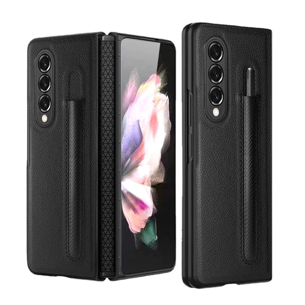 Кожаный чехол-держатель для ручек Samsung ZFold3/4/5/6: Узор личи, полностью кожаный, шарнирный дизайн, складной чехол для мобильного телефона ZFold4 коричневый
Кожаный чехол-держатель для ручек Samsung ZFold3/4/5/6: Узор личи, полностью кожаный, шарнирный дизайн, складной чехол для мобильного телефона ZFold4 коричневый
