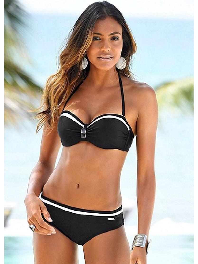 Европейский и американский стиль халтер без спины однотонное бикини - сексуальный женский раздельный купальник M чёрный
Европейский и американский стиль халтер без спины однотонное бикини - сексуальный женский раздельный купальник M чёрный