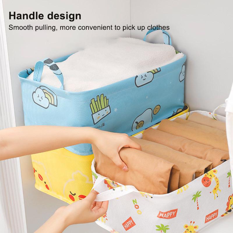 1Pcs Cartoon Clothing Storage Box Non-Woven Moisture-Proof Storage Box Large Capacity Foldable Clothing Storage Basket 1pcs
1Pcs Cartoon Clothing Storage Box Non-Woven Moisture-Proof Storage Box Large Capacity Foldable Clothing Storage Basket 1pcs