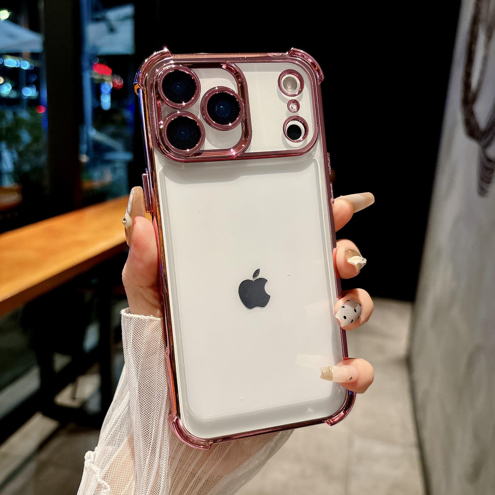 Electroplated Transparent Drop-Proof Case for iPhone 16 Pro Max/Apple 17/15/14 iPhone 17 Pro Max
Electroplated Transparent Drop-Proof Case for iPhone 16 Pro Max/Apple 17/15/14 iPhone 17 Pro Max