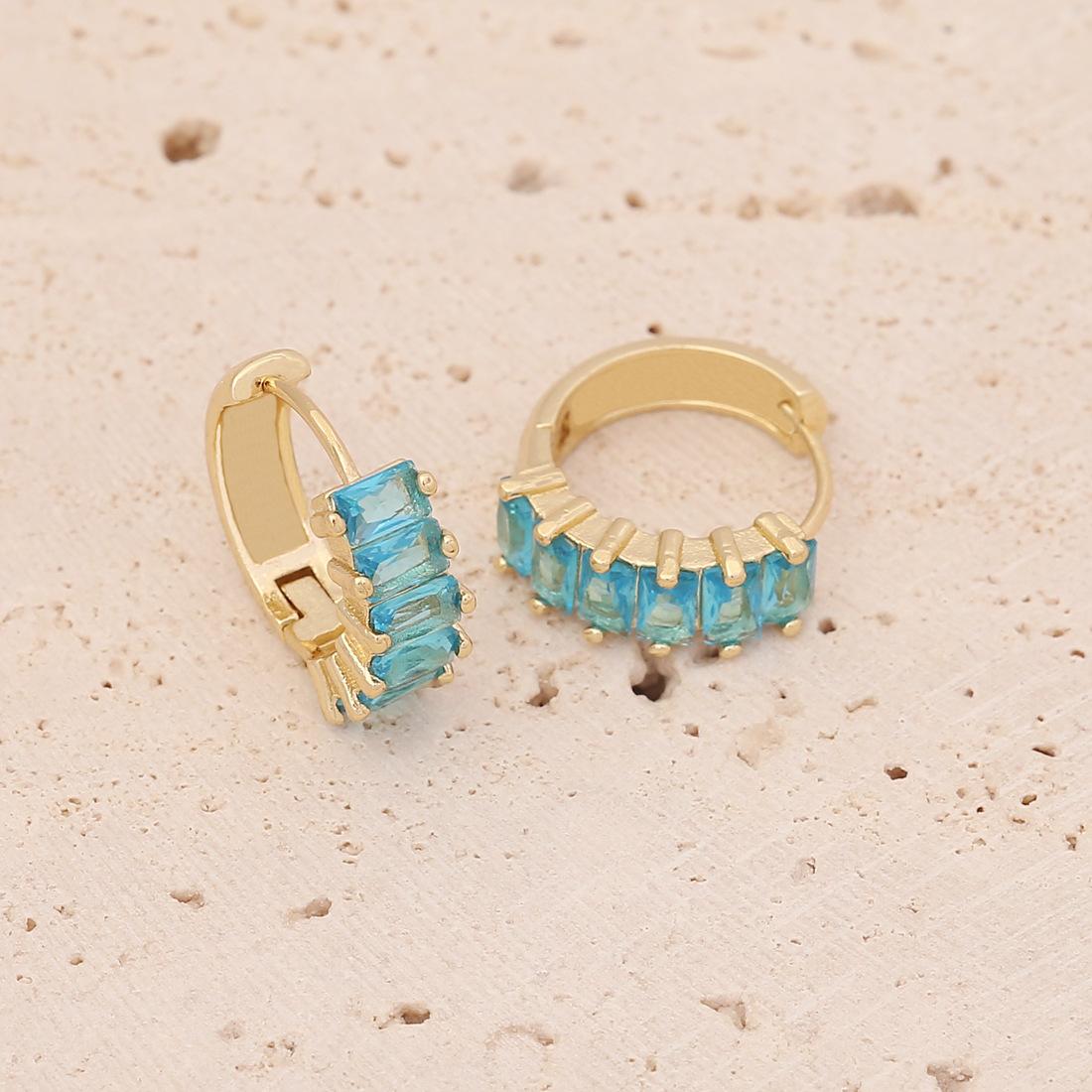 Jewelry Copper Micro Inlaid Zircon Earrings Multicolor Square Studs Fashionable Instagram Style Ear Jewelry озеро синий
Jewelry Copper Micro Inlaid Zircon Earrings Multicolor Square Studs Fashionable Instagram Style Ear Jewelry озеро синий