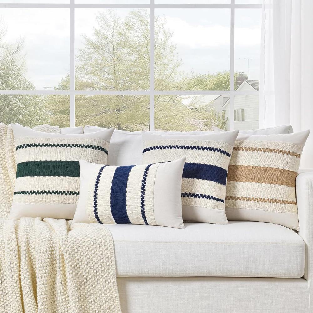 Cotton Linen Lumbar Pillow Case Boho Style Pillowcase New Throw Pillow Cover Farmhouse Decor 30*50cm-Beige
Cotton Linen Lumbar Pillow Case Boho Style Pillowcase New Throw Pillow Cover Farmhouse Decor 30*50cm-Beige