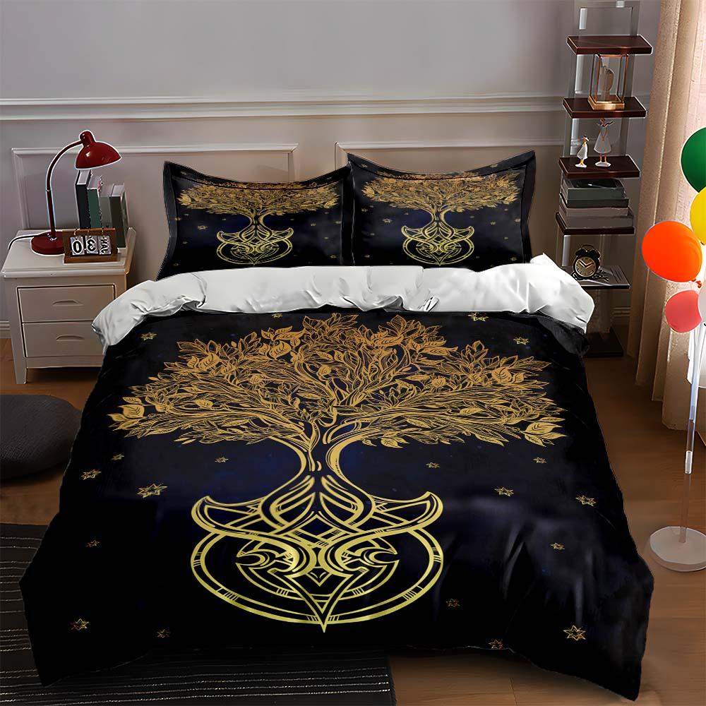 Golden tree design. Bedding Duvet cover sets Duvet covers Pillowcases gifts (1 * Duvet Cover 2 * Pillowcases, without duvet insert) 135x200cm
Golden tree design. Bedding Duvet cover sets Duvet covers Pillowcases gifts (1 * Duvet Cover 2 * Pillowcases, without duvet insert) 135x200cm