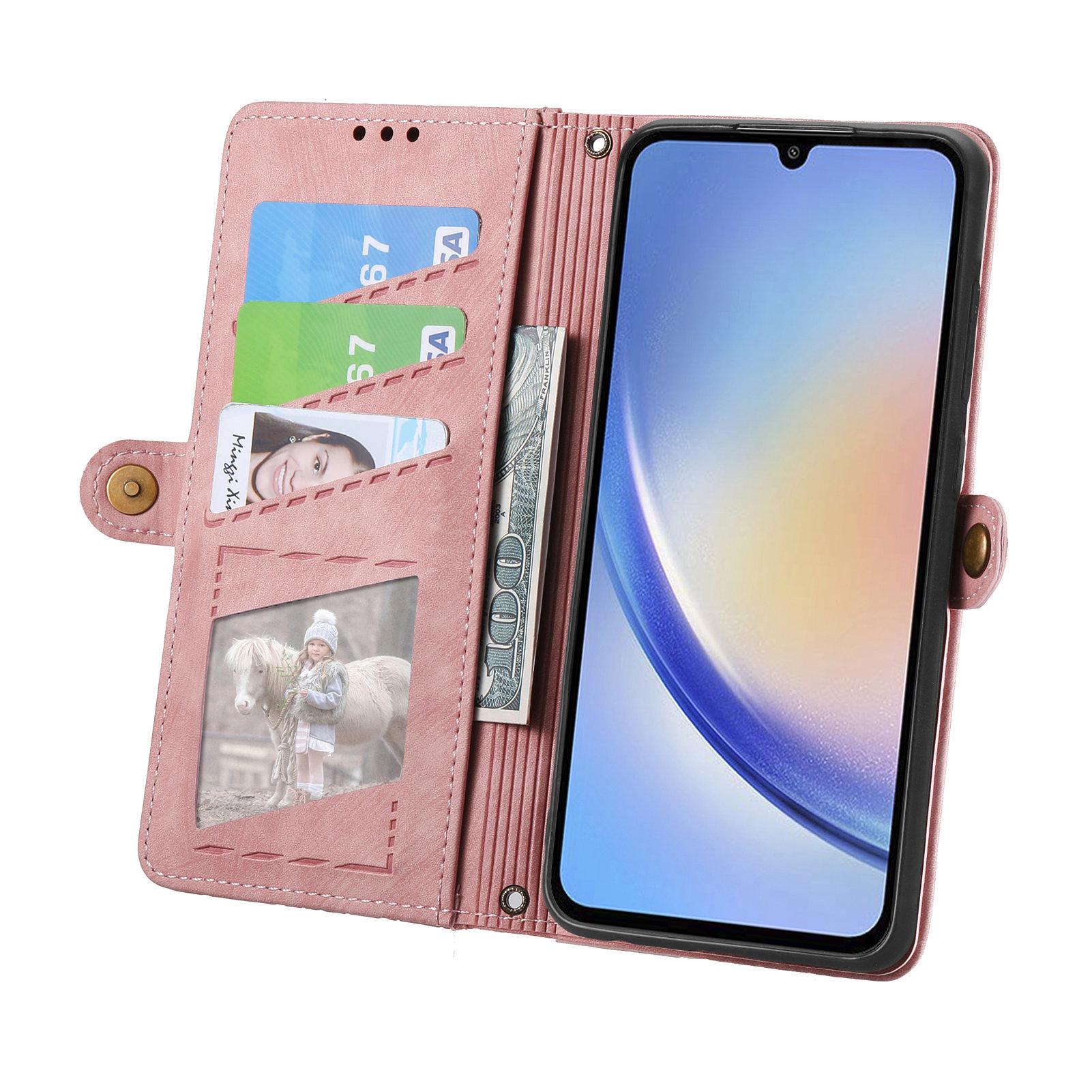 For Samsung Galaxy A55 5G Zipper Wallet Case Geometry Lines Leather Phone Cover with Strap Pink
For Samsung Galaxy A55 5G Zipper Wallet Case Geometry Lines Leather Phone Cover with Strap Pink