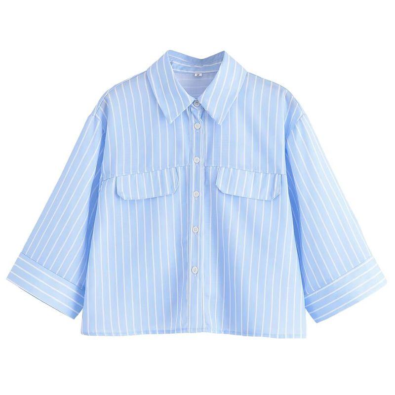 Kaslead New Arrival Women s Fashion Style Stylish Simple and Versatile Wide Sleeve Shirt 2224666 Light blue L
Kaslead New Arrival Women s Fashion Style Stylish Simple and Versatile Wide Sleeve Shirt 2224666 Light blue L