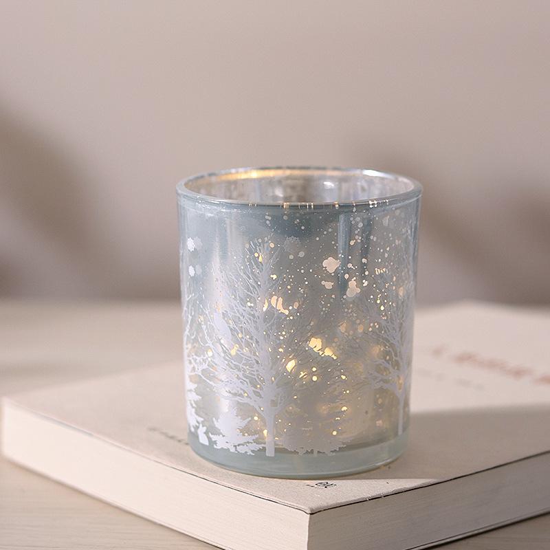 Серебряный гальванизированный стеклянный подсвечник для стола в западном ресторане или рождественского декора
Серебряный гальванизированный стеклянный подсвечник для стола в западном ресторане или рождественского декора