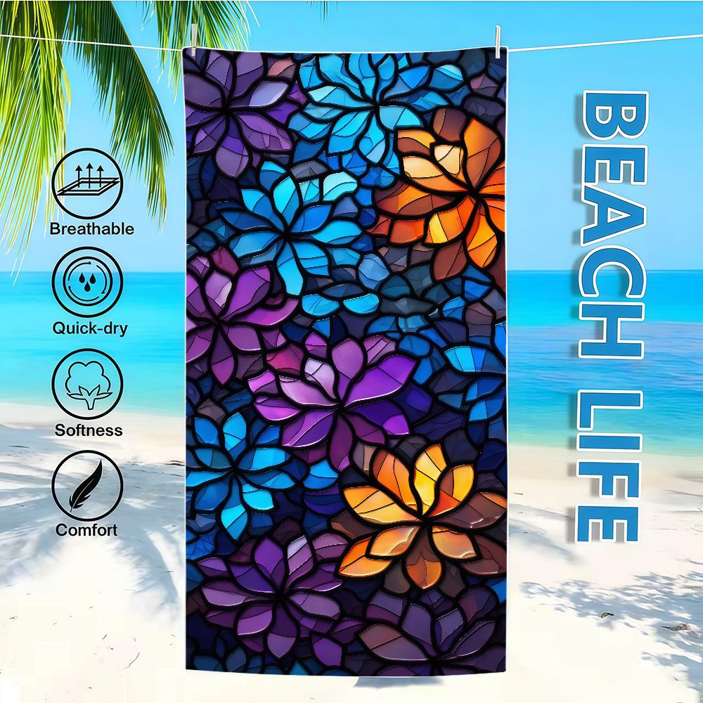 Towel Mandala Stained Textile Bathrobe Beach Flower Quick-Drying Lightweight Portable Camping Swim Glass Pool Travel W30*H60(CM)
Towel Mandala Stained Textile Bathrobe Beach Flower Quick-Drying Lightweight Portable Camping Swim Glass Pool Travel W30*H60(CM)
