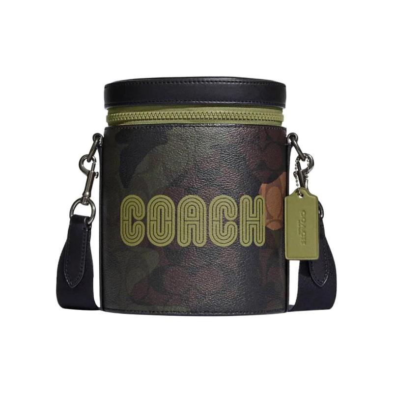 COACH Barrel 15 zippered interior multi-function pocket coated canvas and smooth calfskin crossbody bag mini men s olive green зелений
COACH Barrel 15 zippered interior multi-function pocket coated canvas and smooth calfskin crossbody bag mini men s olive green зелений