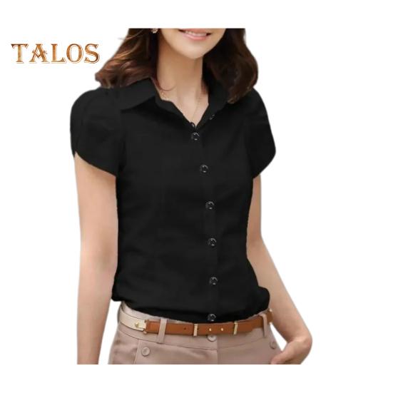Женская летняя рубашка с лацканами и лепестками, с коротким рукавом, приталенная рубашка с карманом, однотонная однобортная рубашка, топы, офисные топы L чёрный
Женская летняя рубашка с лацканами и лепестками, с коротким рукавом, приталенная рубашка с карманом, однотонная однобортная рубашка, топы, офисные топы L чёрный