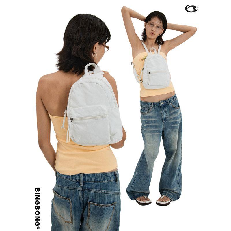 Bingbong | Mini Retro Small Bookbag Stylish Black Backpack Lightweight Small Niche Style Work Clothing Backpack Bach small schoolbag White
Bingbong | Mini Retro Small Bookbag Stylish Black Backpack Lightweight Small Niche Style Work Clothing Backpack Bach small schoolbag White
