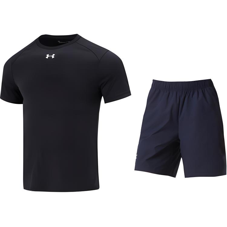 Under Armour Solid Color Outdoor Crew Neck Pullover Top And Elastic Shorts Casual Sports Set Men sets 23500505-001+24500201-409 M
Under Armour Solid Color Outdoor Crew Neck Pullover Top And Elastic Shorts Casual Sports Set Men sets 23500505-001+24500201-409 M