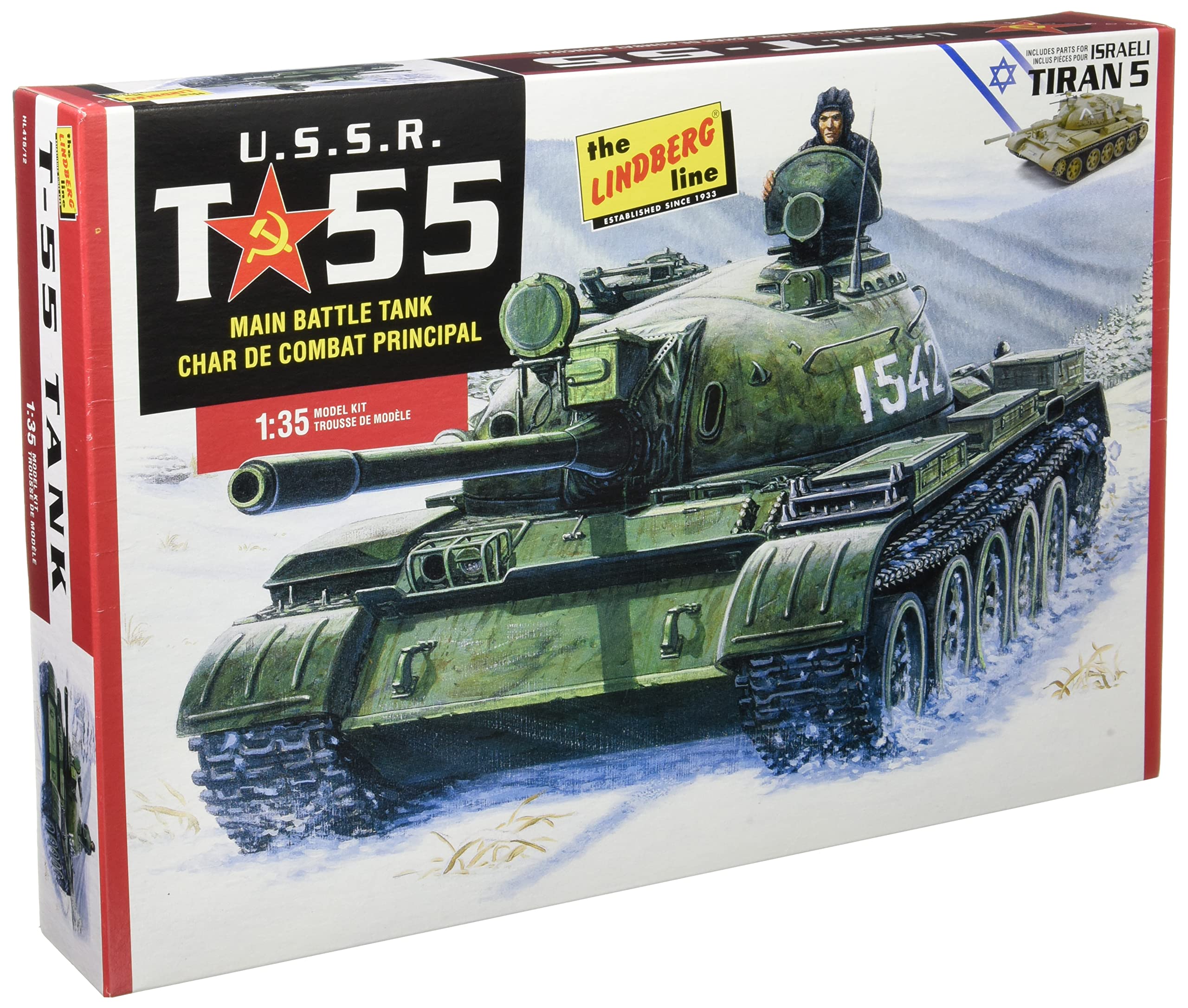 Platz 1/35 Soviet T-55 Plastic Model Kit HL415
Platz 1/35 Soviet T-55 Plastic Model Kit HL415