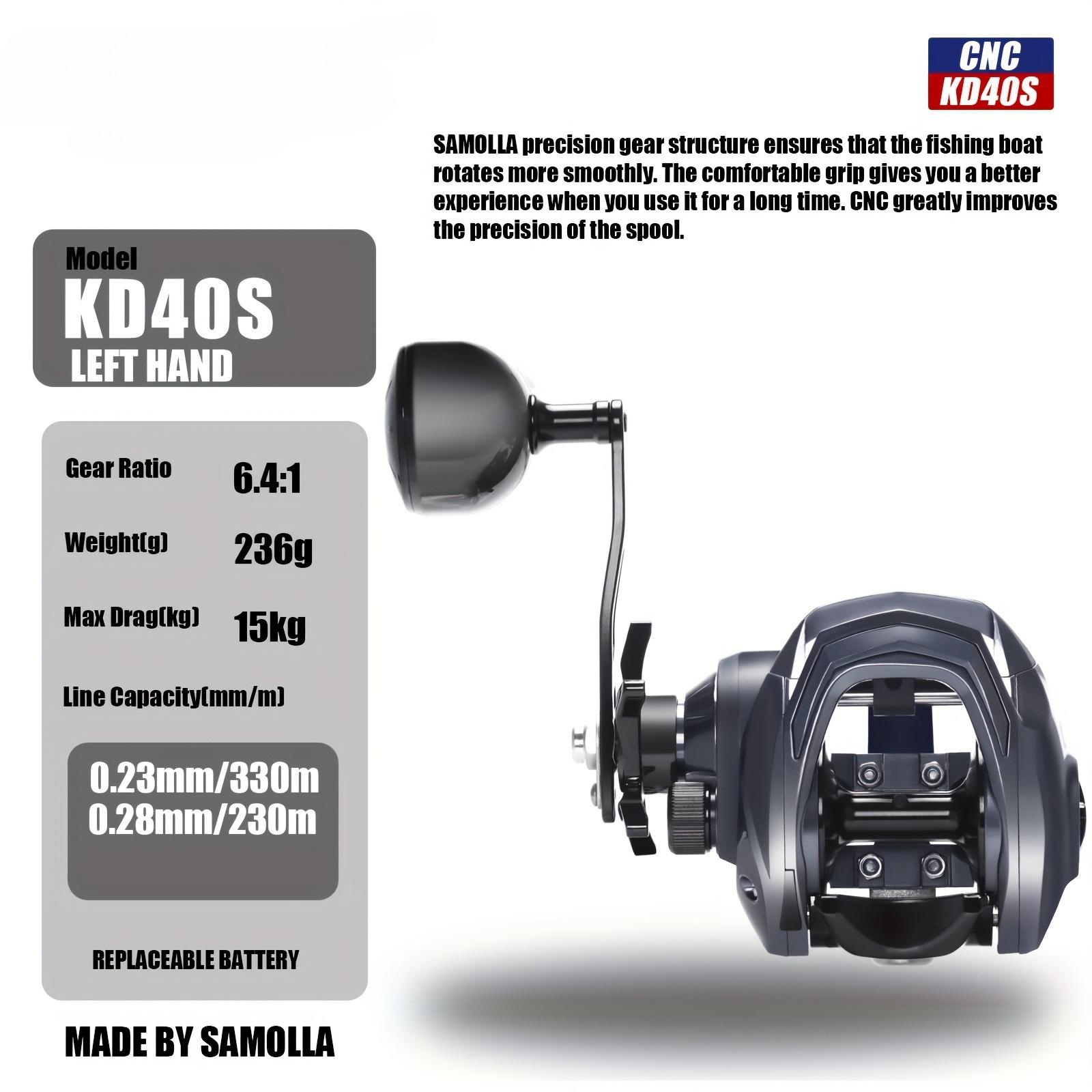 Baitnet Reel for Large Fish Casting, Long Distance Casting, Anti-Break Line Design, All-Metal Sea Fishing Rod Reel 7+1BB 6.4:1 Ratio 15KG Drag Power left hand
Baitnet Reel for Large Fish Casting, Long Distance Casting, Anti-Break Line Design, All-Metal Sea Fishing Rod Reel 7+1BB 6.4:1 Ratio 15KG Drag Power left hand