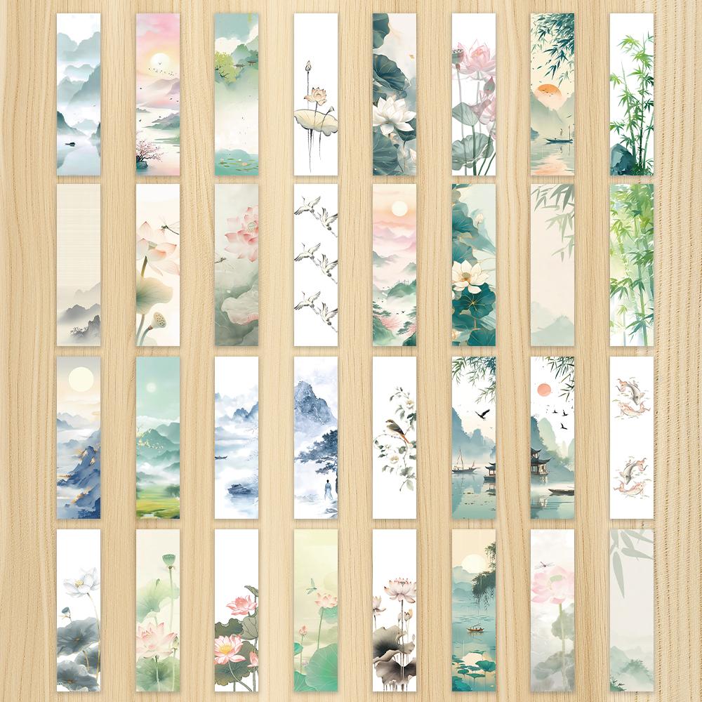 32pcs, Ink Flower Bookmarks, Practical and durable DIY reading markers, perfect for students, teachers and book lovers
32pcs, Ink Flower Bookmarks, Practical and durable DIY reading markers, perfect for students, teachers and book lovers