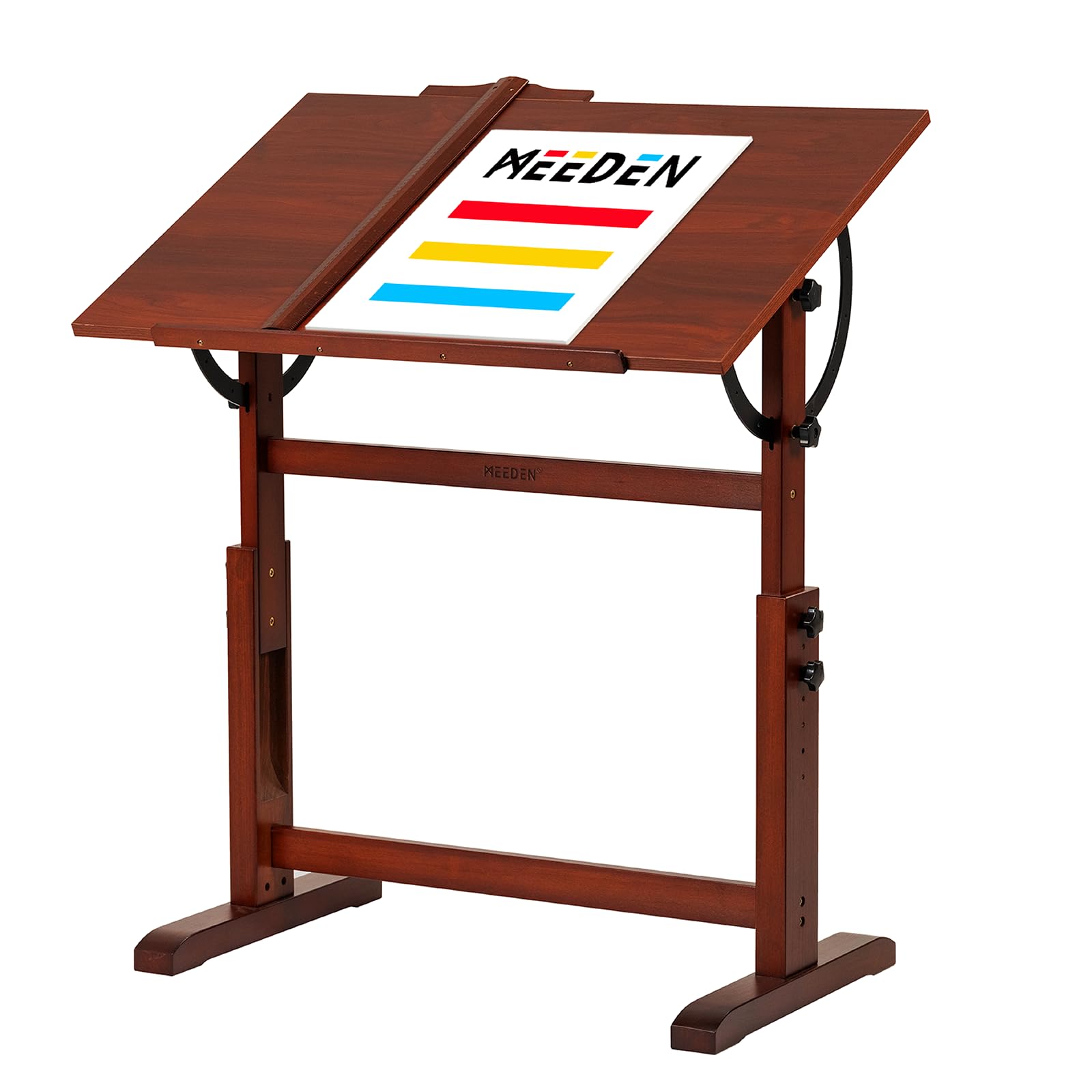 MEEDEN Drafting Beech Drafting Height and Angle Ruler Easy to Tilt Drafting For Dark Red Table, Wood, Table, Liftable, Tiltable, Adjustable, Included,
MEEDEN Drafting Beech Drafting Height and Angle Ruler Easy to Tilt Drafting For Dark Red Table, Wood, Table, Liftable, Tiltable, Adjustable, Included,