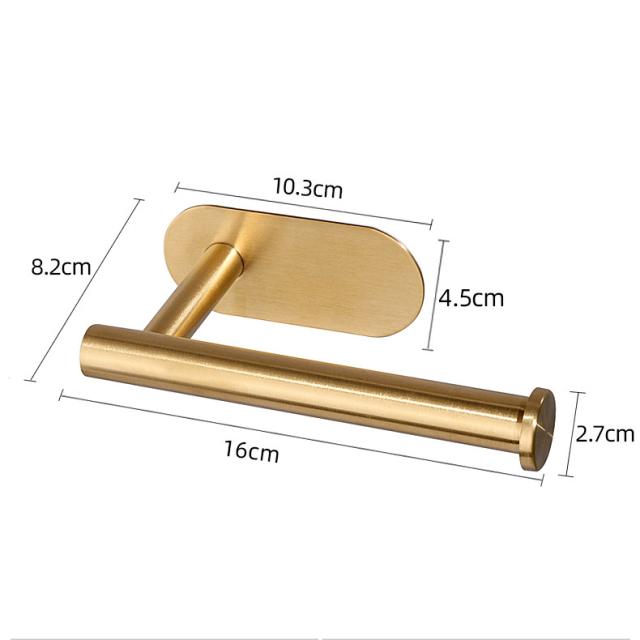 Самоклеящийся держатель для туалетной бумаги из нержавеющей стали, органайзеры, вешалка для полотенец без перфорации, настенное крепление, аксессуары для туалетной бумаги золотой
Самоклеящийся держатель для туалетной бумаги из нержавеющей стали, органайзеры, вешалка для полотенец без перфорации, настенное крепление, аксессуары для туалетной бумаги золотой