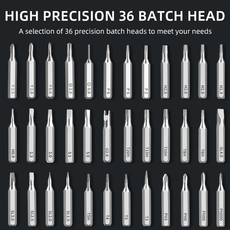 Набор прецизионных отверток 42 в 1 с 36 магнитными шестигранными битами Phillips Torx для профессионального ремонта мобильных телефонов и ПК, ручные инструменты «сделай сам»
Набор прецизионных отверток 42 в 1 с 36 магнитными шестигранными битами Phillips Torx для профессионального ремонта мобильных телефонов и ПК, ручные инструменты «сделай сам»