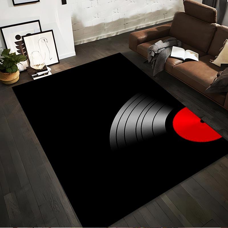 Modern Black Carpet with Vinyl Record Pattern for Living Room Decor Suitable for use as an anti-slip for living room bedroom sofas 40x60cm( 15x23in )
Modern Black Carpet with Vinyl Record Pattern for Living Room Decor Suitable for use as an anti-slip for living room bedroom sofas 40x60cm( 15x23in )