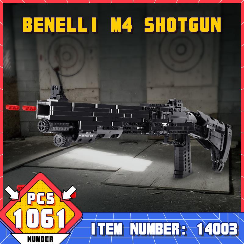 14003 1061Pcs Bricks Gun Series M4 Shotgun Building Block Desktop Decoration Collection Puzzle Assembly Toy For Boys Kids Adult
14003 1061Pcs Bricks Gun Series M4 Shotgun Building Block Desktop Decoration Collection Puzzle Assembly Toy For Boys Kids Adult