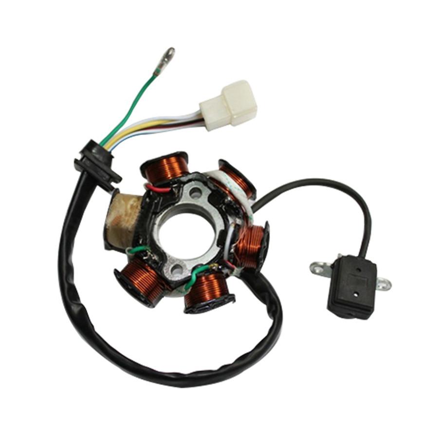 6 Poles 5 Wires Half-Wave Ignition Magneto Stator for GY6 50cc 70cc 90cc 110cc 125cc ATV Quad Pocket Bike k079-004
6 Poles 5 Wires Half-Wave Ignition Magneto Stator for GY6 50cc 70cc 90cc 110cc 125cc ATV Quad Pocket Bike k079-004