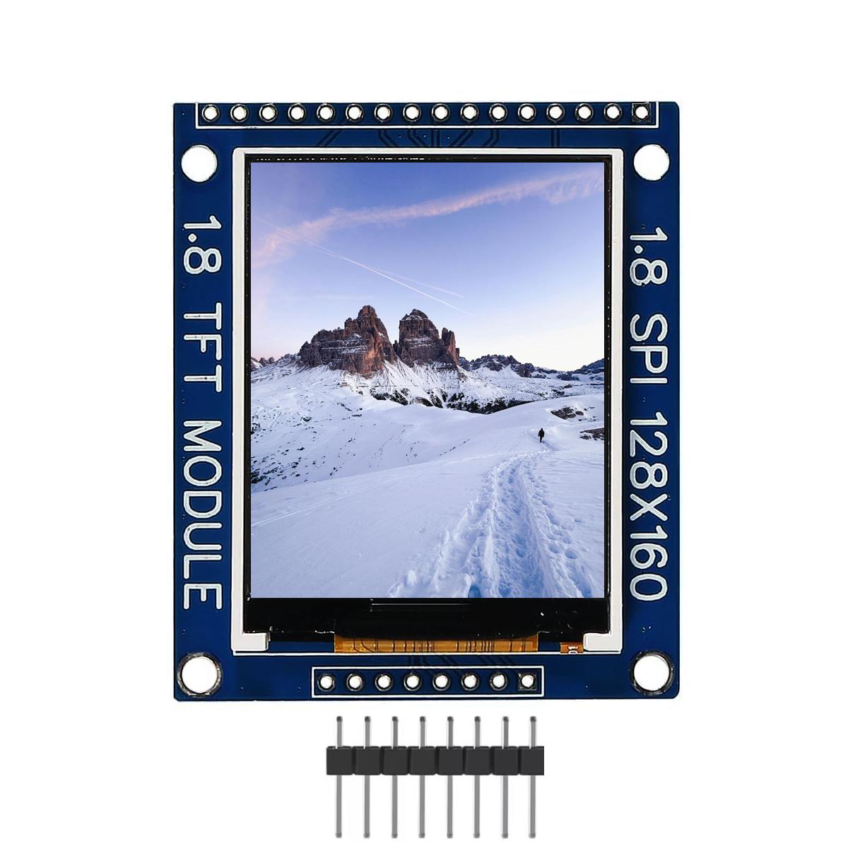 1.8 Inch Serial SPI TFT LCD Module 128x160 Display PCB Adapter IC Dot Matrix 3.3V 5V IO Inerface Cmmpatible For Arduino
1.8 Inch Serial SPI TFT LCD Module 128x160 Display PCB Adapter IC Dot Matrix 3.3V 5V IO Inerface Cmmpatible For Arduino