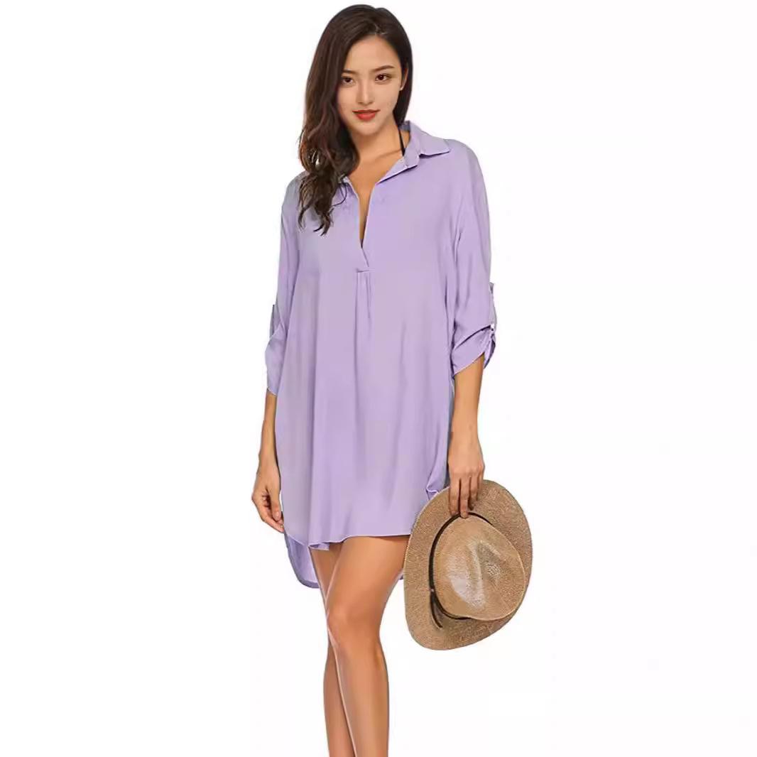 2025 spring and summer new women s clothing deep V neckline fashion beach sunscreen swimsuit shirt dress S белый
2025 spring and summer new women s clothing deep V neckline fashion beach sunscreen swimsuit shirt dress S белый