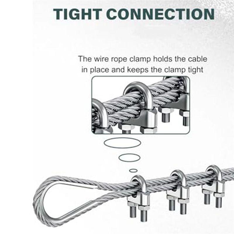 ABUL-Hanger 1/4 Inch M6 Wire Rope Cable Clamp Thimble Cable Clamp Kit For 1/4 Inch Wire Rope Cable Thimble Rigging,12 Set Durabl червоний
ABUL-Hanger 1/4 Inch M6 Wire Rope Cable Clamp Thimble Cable Clamp Kit For 1/4 Inch Wire Rope Cable Thimble Rigging,12 Set Durabl червоний