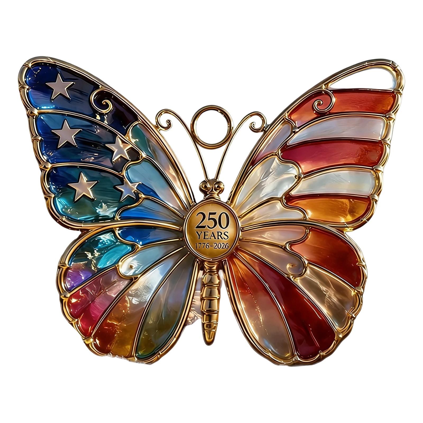 Stained Glass Hummingbird Ornament Suncatcher with 250 Years Commemorative Pendant Anniversary Hanging Decoration One Size
Stained Glass Hummingbird Ornament Suncatcher with 250 Years Commemorative Pendant Anniversary Hanging Decoration One Size