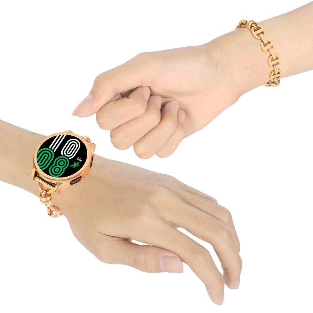 For Huawei Watch GT3 46mm/Xiaomi Haylou RS3 Watch Strap 22mm Stainless Steel Watch Band with Thread Design for Girls Gold
For Huawei Watch GT3 46mm/Xiaomi Haylou RS3 Watch Strap 22mm Stainless Steel Watch Band with Thread Design for Girls Gold