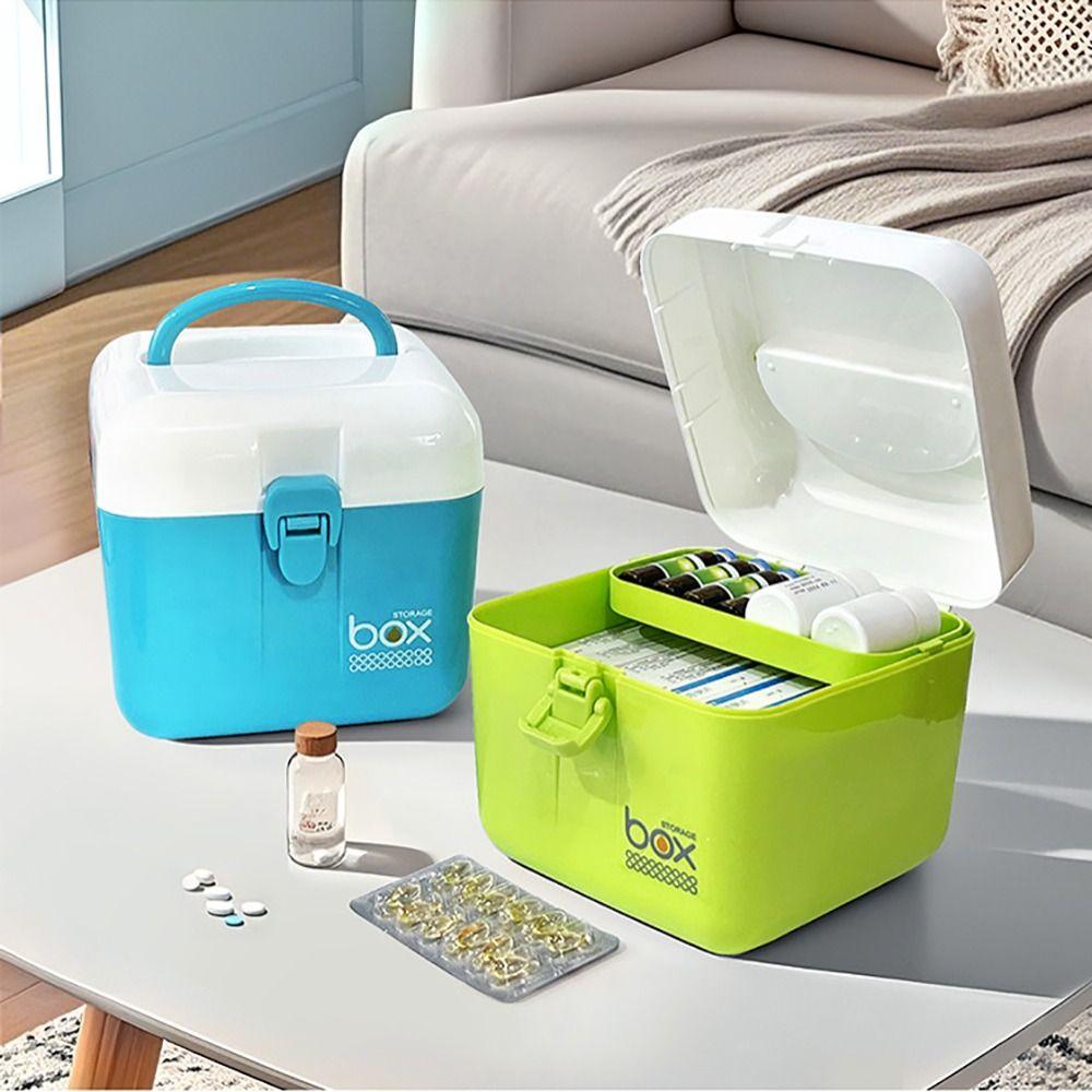 Handheld First Aid Kit Plastic Desktop Storage Box Moisture-proof Mini Medicine Box Candy зелений
Handheld First Aid Kit Plastic Desktop Storage Box Moisture-proof Mini Medicine Box Candy зелений