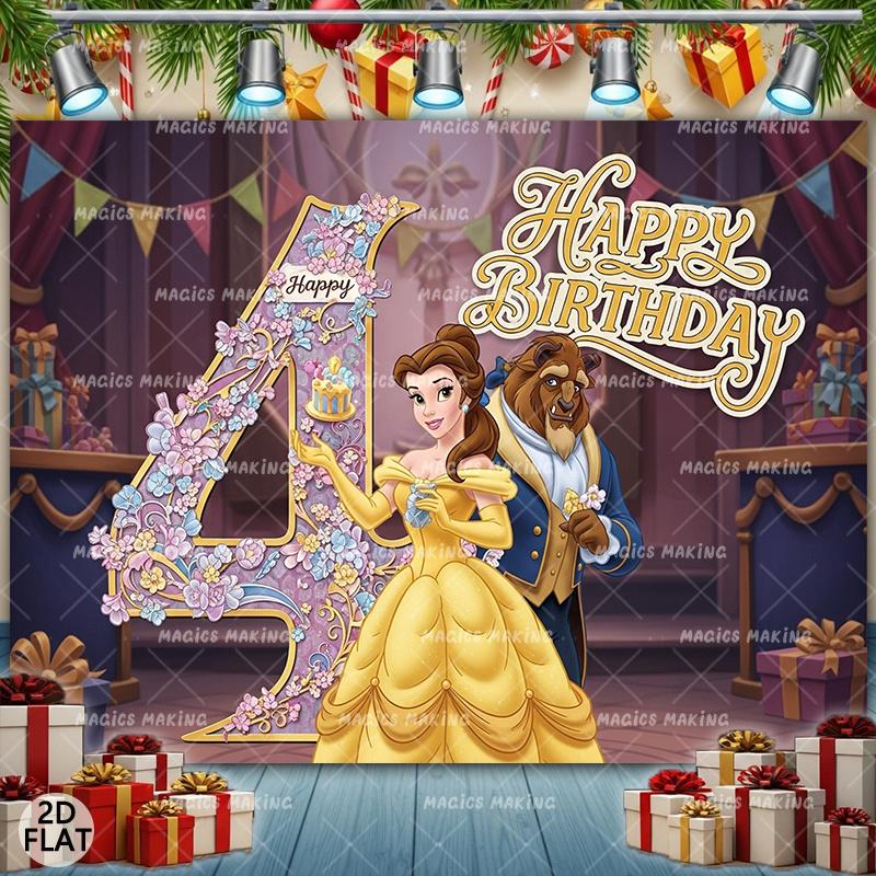 BEPAN Belle Princess Beast Banner Background Customizable Children s Birthday Party Decoration Background Baby Shower Photo Background Vinyl--W120xH80cm
BEPAN Belle Princess Beast Banner Background Customizable Children s Birthday Party Decoration Background Baby Shower Photo Background Vinyl--W120xH80cm