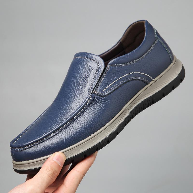 Leather shoes men s cowhide low-top foot-fitting soft-soled casual shoes men s light middle-aged dad shoes 38 чёрный
Leather shoes men s cowhide low-top foot-fitting soft-soled casual shoes men s light middle-aged dad shoes 38 чёрный