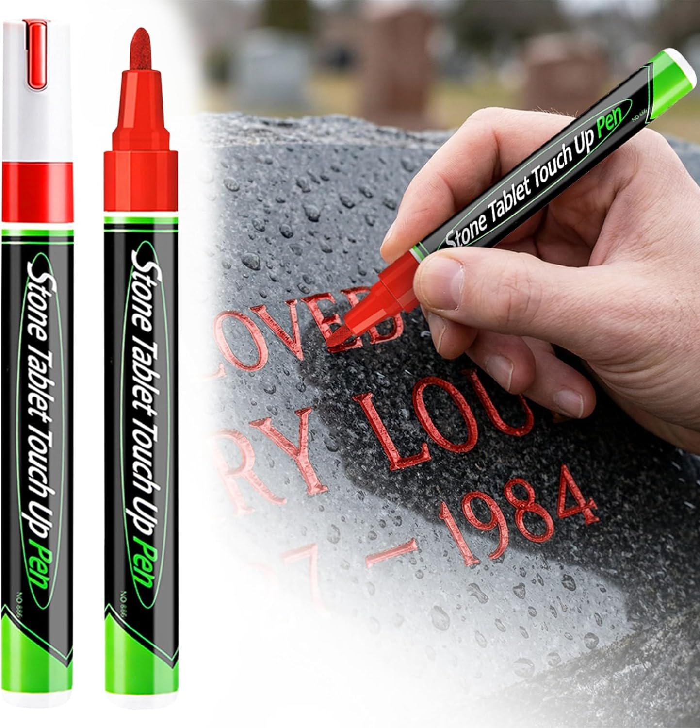 Tombstone Marker Pen Stone Touch-Up Pen for Restoring Faded Grave Inscriptions Waterproof Strong Coverage for Gravestone Letter красный
Tombstone Marker Pen Stone Touch-Up Pen for Restoring Faded Grave Inscriptions Waterproof Strong Coverage for Gravestone Letter красный