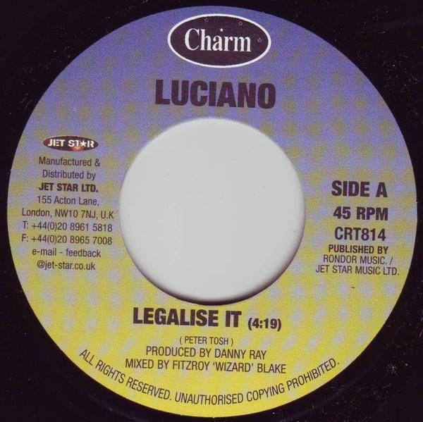 7inch Record LUCIANO / RASITES - Legalise It / High Grade CRT814 Charm 2000 UK Reggae, Ska & Dub Used
7inch Record LUCIANO / RASITES - Legalise It / High Grade CRT814 Charm 2000 UK Reggae, Ska & Dub Used