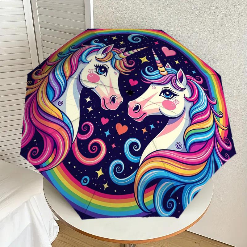 1pc Unicorn Rainbow Fantasy Artwork Umbrella with Plastic Handle,Suitable for All Seasons Home Travel Outdoor UmbrellaDD1807
1pc Unicorn Rainbow Fantasy Artwork Umbrella with Plastic Handle,Suitable for All Seasons Home Travel Outdoor UmbrellaDD1807