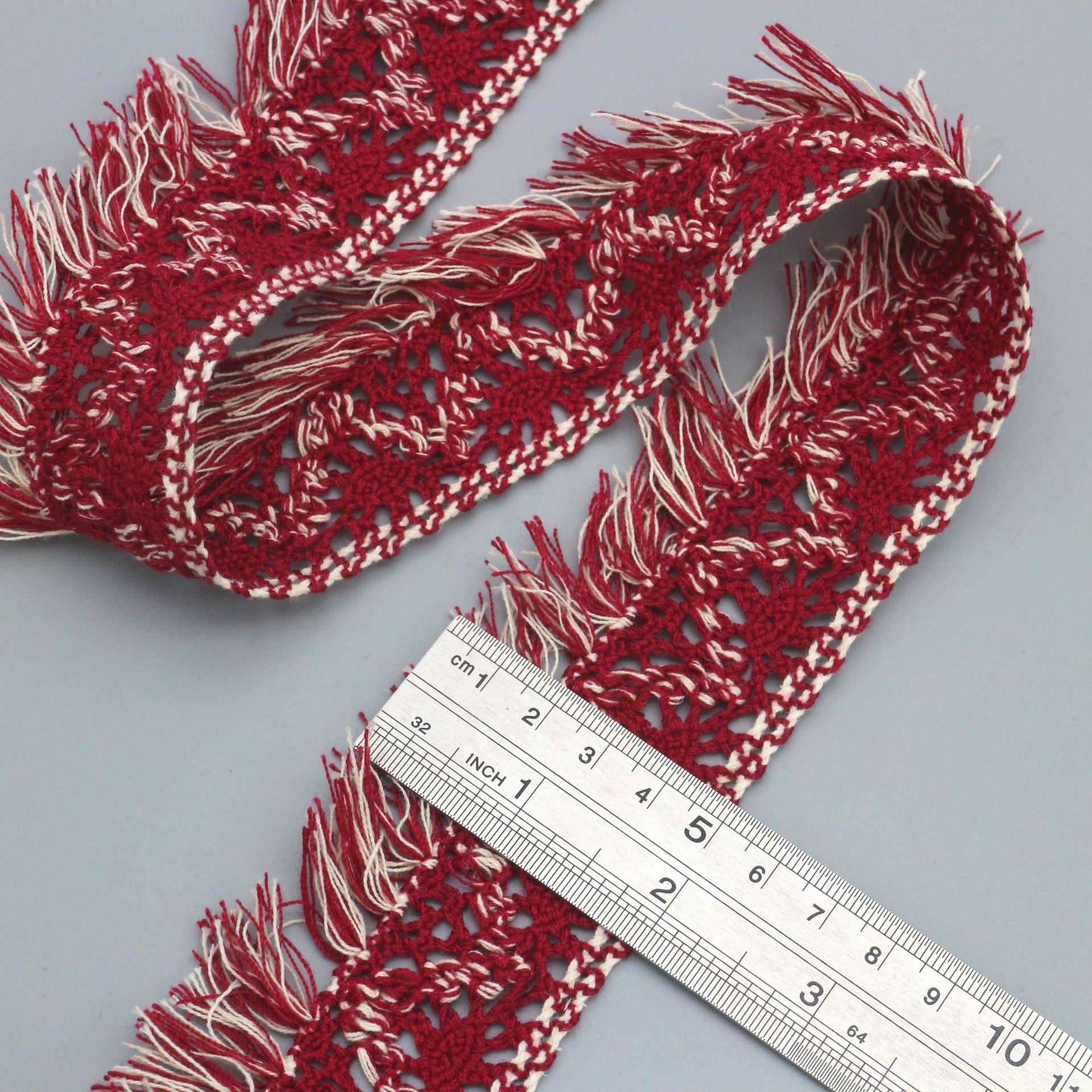 Two-Color Cotton Thread Fringed Lace Clothing Accessories High-Quality Cotton Thread Lace S1539-2
Two-Color Cotton Thread Fringed Lace Clothing Accessories High-Quality Cotton Thread Lace S1539-2