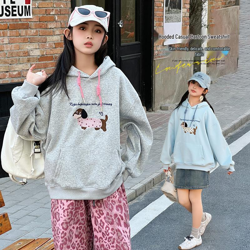 2025 New Fashion Girls Long-Sleeve Hooded Sweatshirt for Spring/Autumn - Junior High School Students 150 сірий колір
2025 New Fashion Girls Long-Sleeve Hooded Sweatshirt for Spring/Autumn - Junior High School Students 150 сірий колір