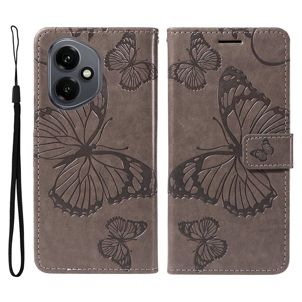 Для Honor 400 5G (Глобальный) Чехол-кошелек Кожаный чехол для телефона с цветочным тиснением и бабочками Подставка Grey
Для Honor 400 5G (Глобальный) Чехол-кошелек Кожаный чехол для телефона с цветочным тиснением и бабочками Подставка Grey