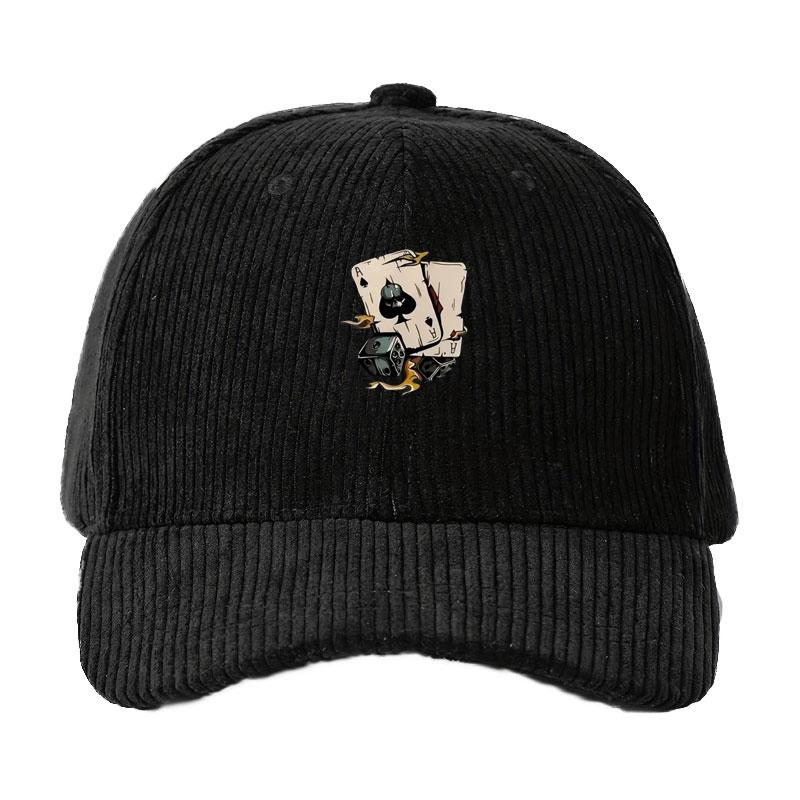 Corduroy Baseball Cap Men Women Poker Dice Pattern Fashion Streetwear Adjustable Dad Cap Game Theme Party Hat Outdoor Sun Hat
Corduroy Baseball Cap Men Women Poker Dice Pattern Fashion Streetwear Adjustable Dad Cap Game Theme Party Hat Outdoor Sun Hat
