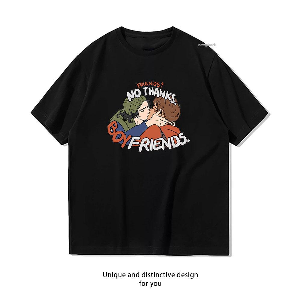 Friends No thanks Boyfriends Classic TShirt Women Unisex Casual cotton printed t shirts outdoors Classic Oneck Adult tops S
Friends No thanks Boyfriends Classic TShirt Women Unisex Casual cotton printed t shirts outdoors Classic Oneck Adult tops S
