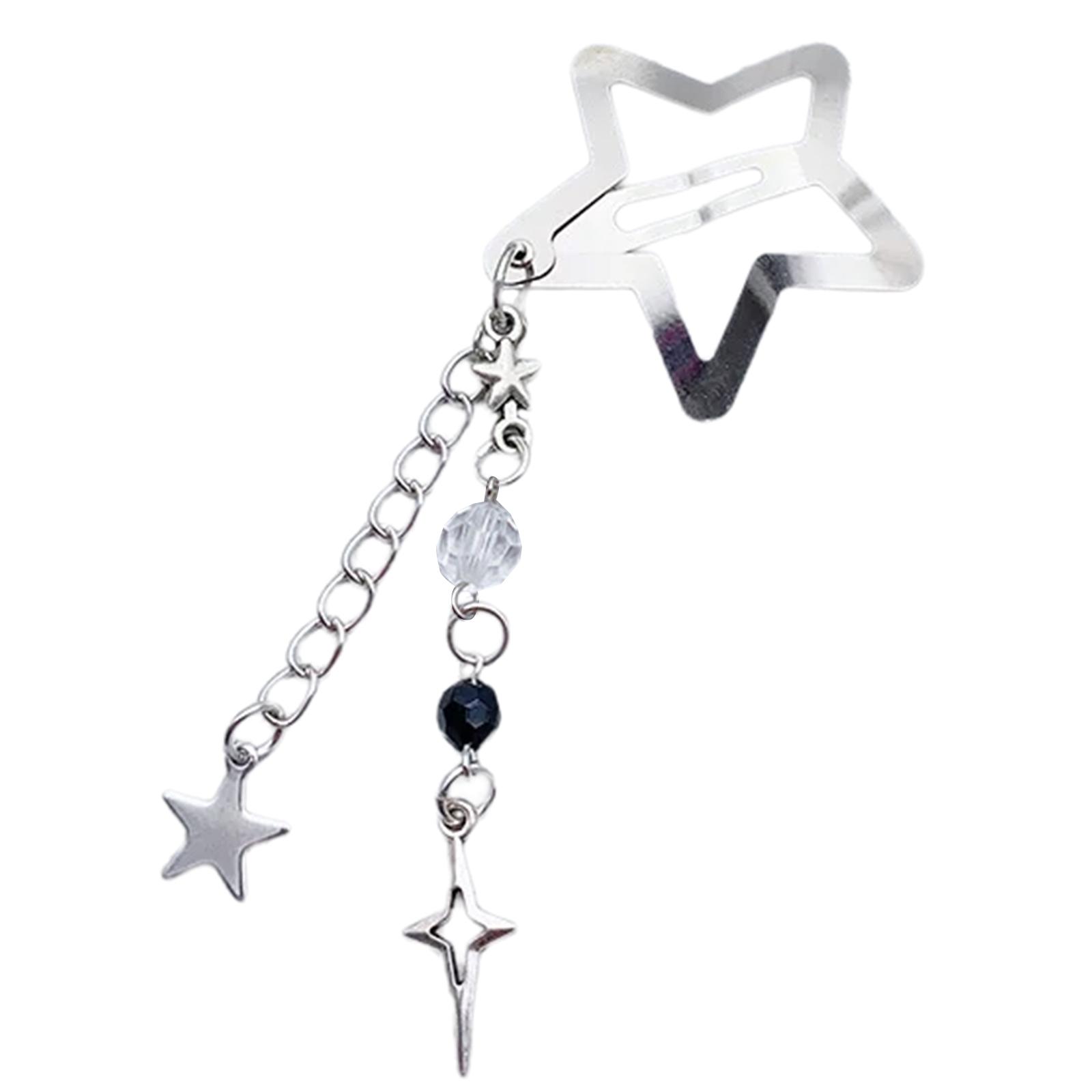 Стильная заколка для волос в форме звезды, металлическая заколка-автомат, кисточки, сердце, бисерная заколка, аксессуар для укладки для женщин, девушек чёрный
Стильная заколка для волос в форме звезды, металлическая заколка-автомат, кисточки, сердце, бисерная заколка, аксессуар для укладки для женщин, девушек чёрный