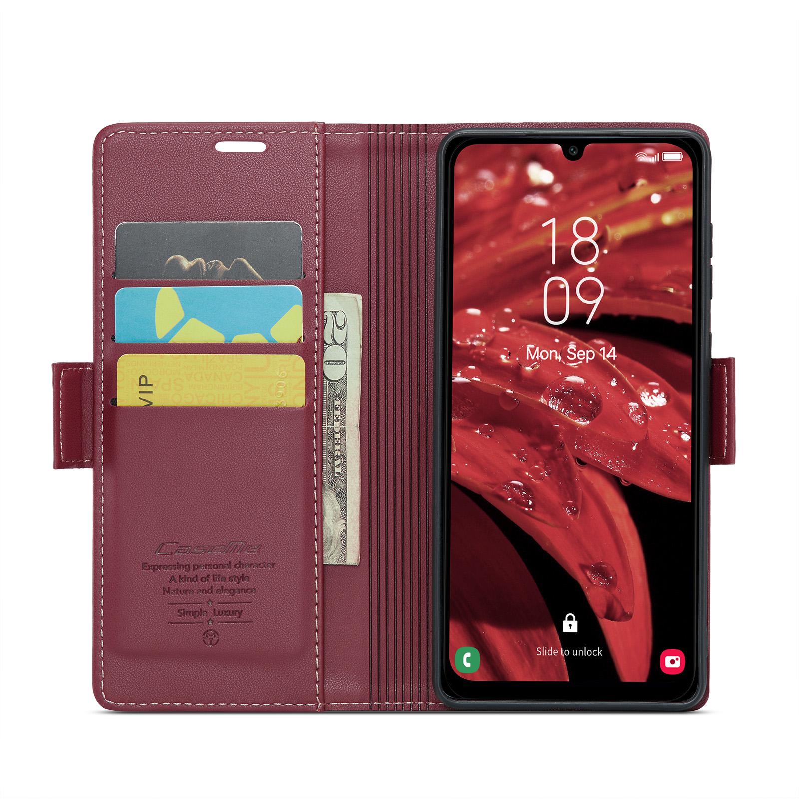 For Samsung Galaxy A25 5G (Global) (161.0 x 76.5 x 8.3mm) Leather Case CASEME 023 RFID Blocking 3 Card Slot Mobile Cover Red
For Samsung Galaxy A25 5G (Global) (161.0 x 76.5 x 8.3mm) Leather Case CASEME 023 RFID Blocking 3 Card Slot Mobile Cover Red