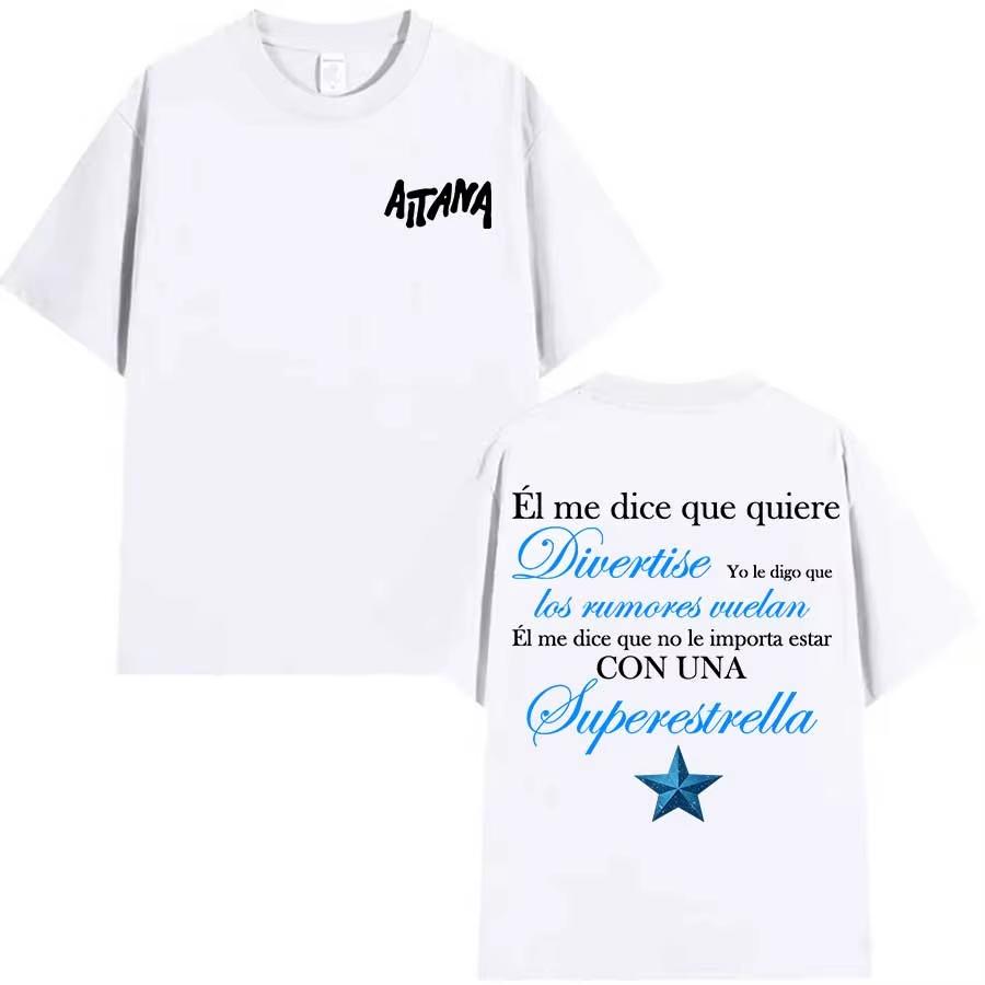 AITANA Superestrella ALBUM TOUR MERCH T shirt for Unisex Women Hiphop Streetwear Oversized Tops Cotton TShirt S
AITANA Superestrella ALBUM TOUR MERCH T shirt for Unisex Women Hiphop Streetwear Oversized Tops Cotton TShirt S