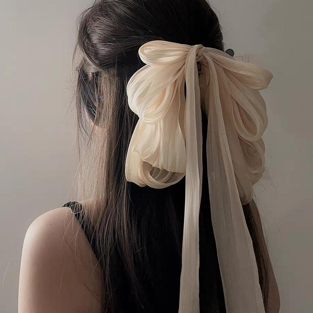 Ribbon Big Bow Hair Clip For Women New Super Fairy Temperament Hair Claw Clip Hair Crab Headwear Half-Tied Hair Clip For Women
Ribbon Big Bow Hair Clip For Women New Super Fairy Temperament Hair Claw Clip Hair Crab Headwear Half-Tied Hair Clip For Women
