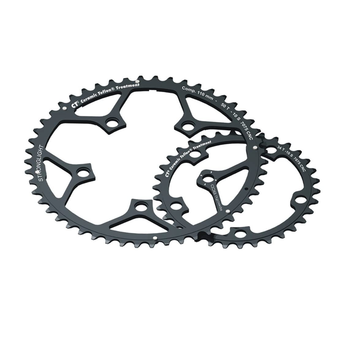 StrongLight CT2 Керамическая тефлоновая черная 110 мм Campagnolo Компактная передняя звезда 53T (Тип D) - (273608)
StrongLight CT2 Керамическая тефлоновая черная 110 мм Campagnolo Компактная передняя звезда 53T (Тип D) - (273608)