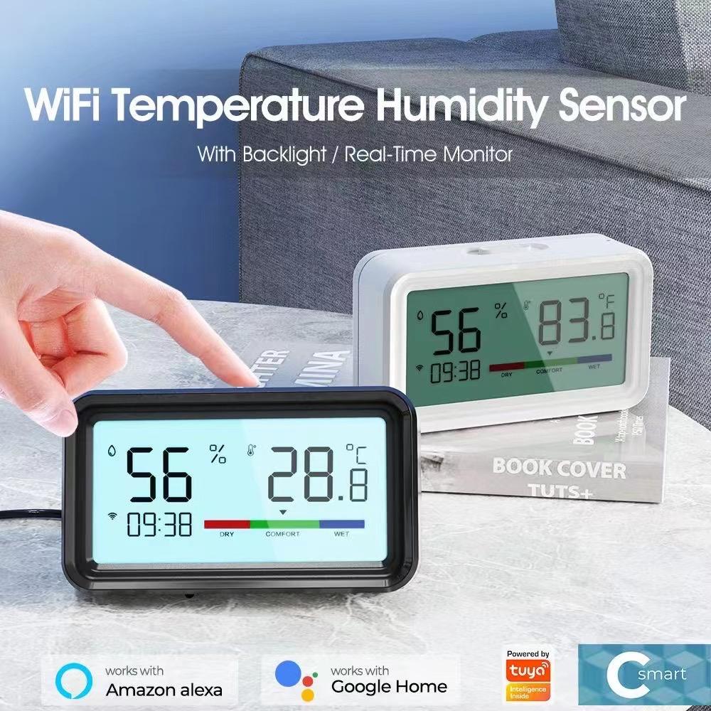 Датчик температуры и влажности Tuya WiFi ZigBee с дисплеем времени на экране, гигрометр для умного дома для Alexa Google Smart Life
Датчик температуры и влажности Tuya WiFi ZigBee с дисплеем времени на экране, гигрометр для умного дома для Alexa Google Smart Life