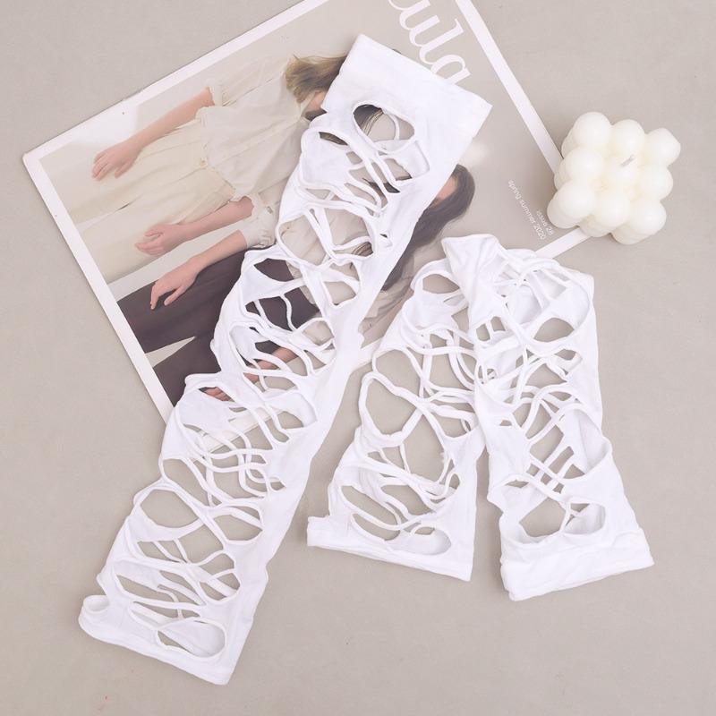 2 пары готических нерегулярных полых чулок для женщин, рваные колготки с дырками на лямках для девочек, лолита, рваные сексуальные носки для вечеринок белый
2 пары готических нерегулярных полых чулок для женщин, рваные колготки с дырками на лямках для девочек, лолита, рваные сексуальные носки для вечеринок белый