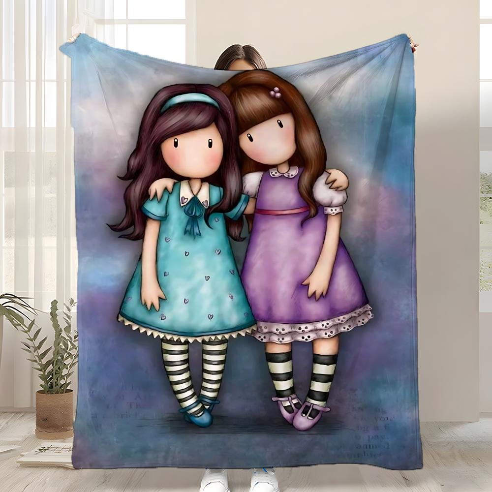 Cartoon Santoro Gorjuss Throw Kid-Friendly Flannel Throw Blanket Soft Warm Anti-Static Washable All Season 75x90cm
Cartoon Santoro Gorjuss Throw Kid-Friendly Flannel Throw Blanket Soft Warm Anti-Static Washable All Season 75x90cm
